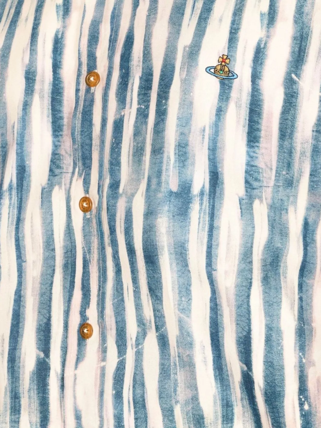 Vivienne Westwood Striped Long Sleeve Button Down Shirt