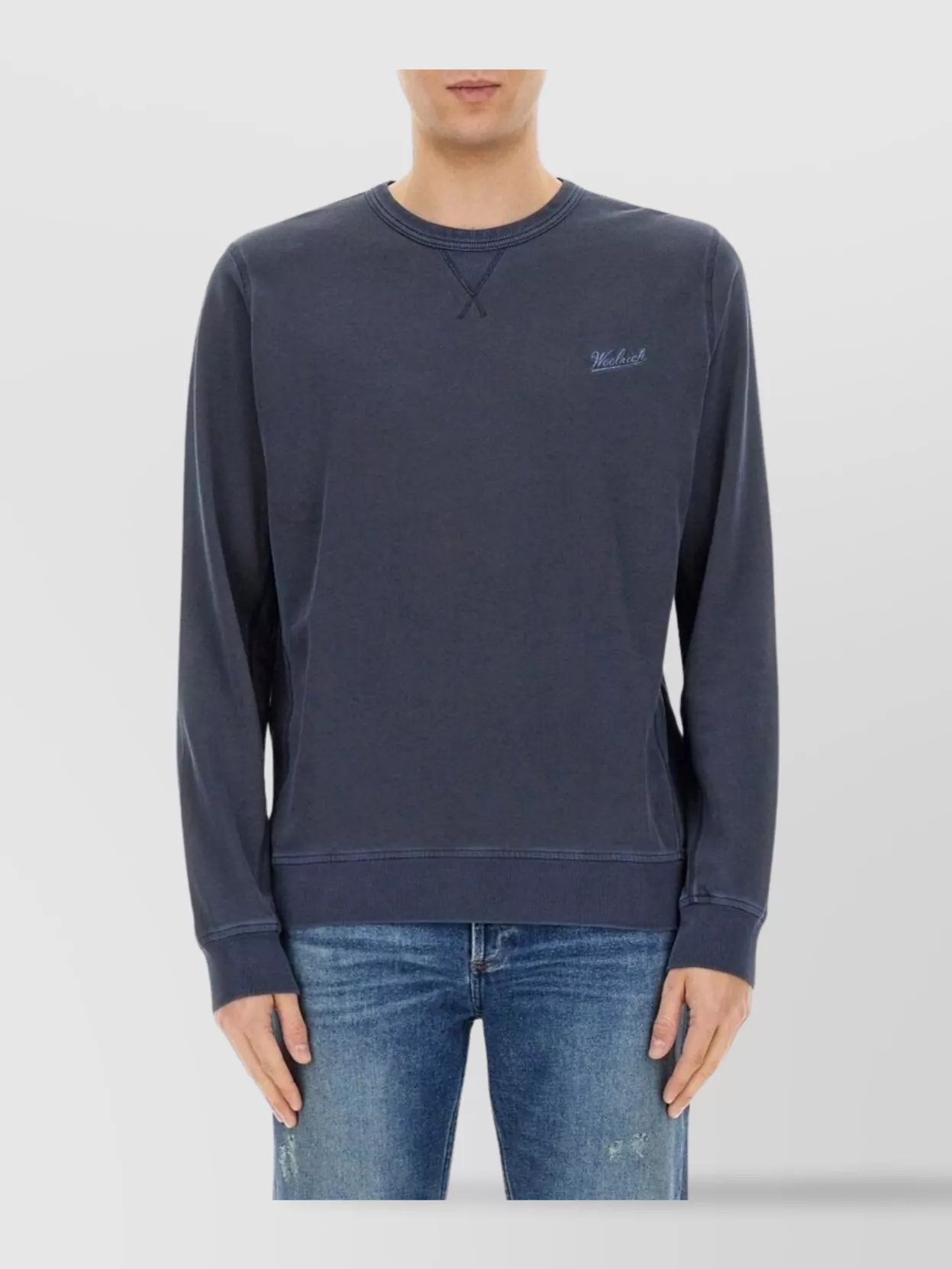 Woolrich Logo Crew Neck Sweater