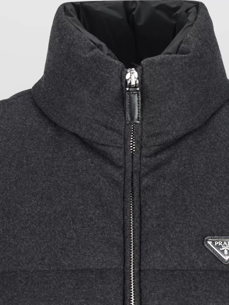 Prada Down Stand Collar Sleeveless Gilet