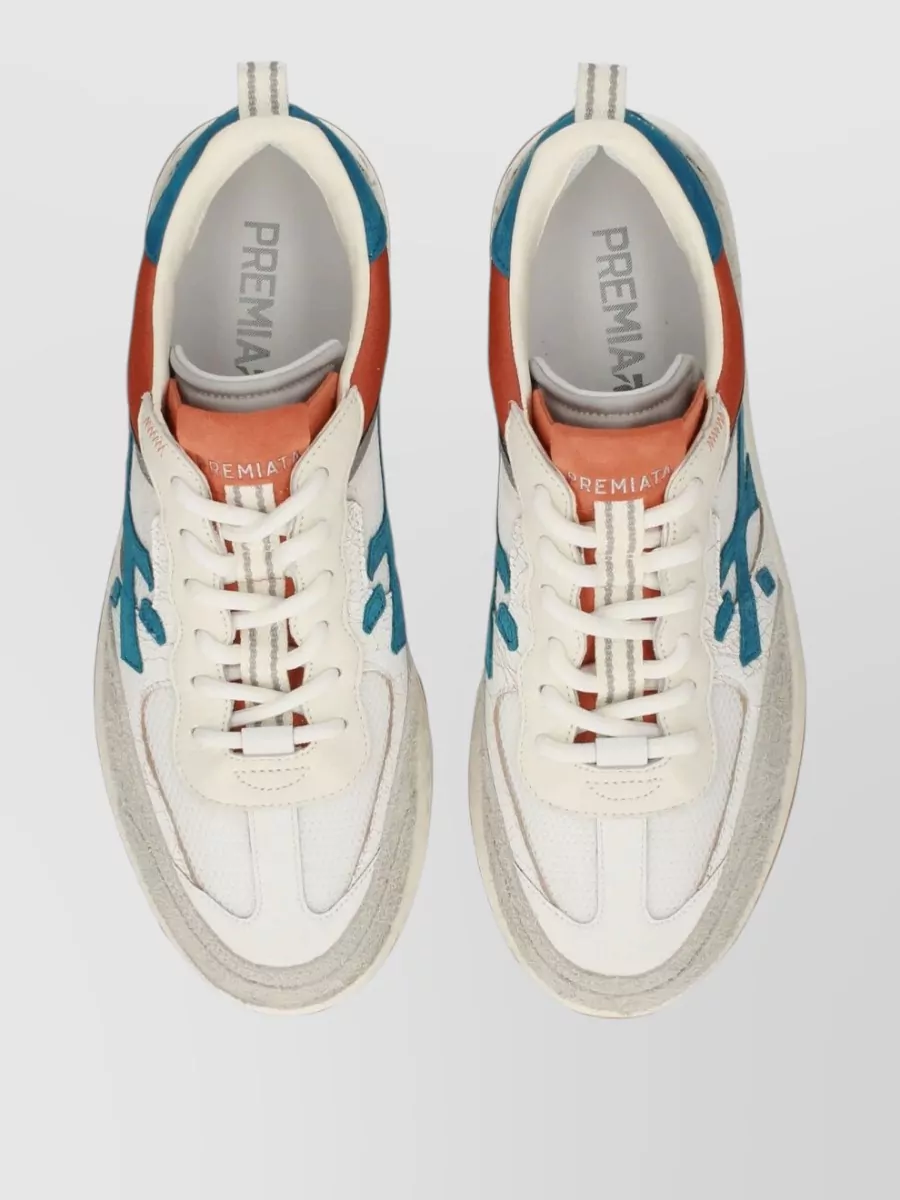 Premiata Nous 8069 Round Toe Sneakers Rubber Sole