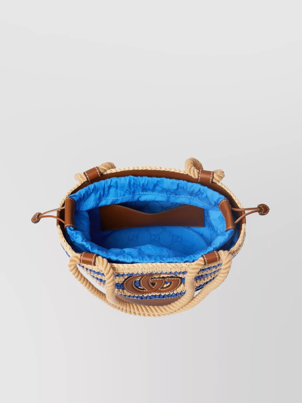 Gucci Mini Bucket Bag Featuring Woven Design