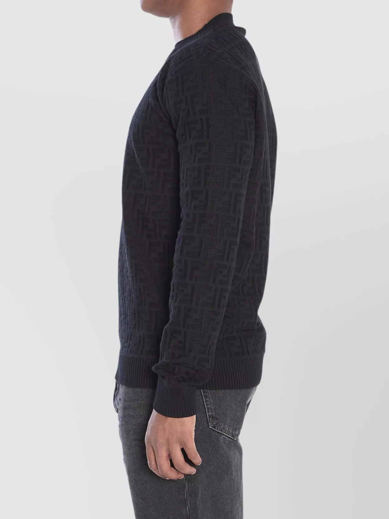 Fendi Ff Monogram Crew Neck Sweater