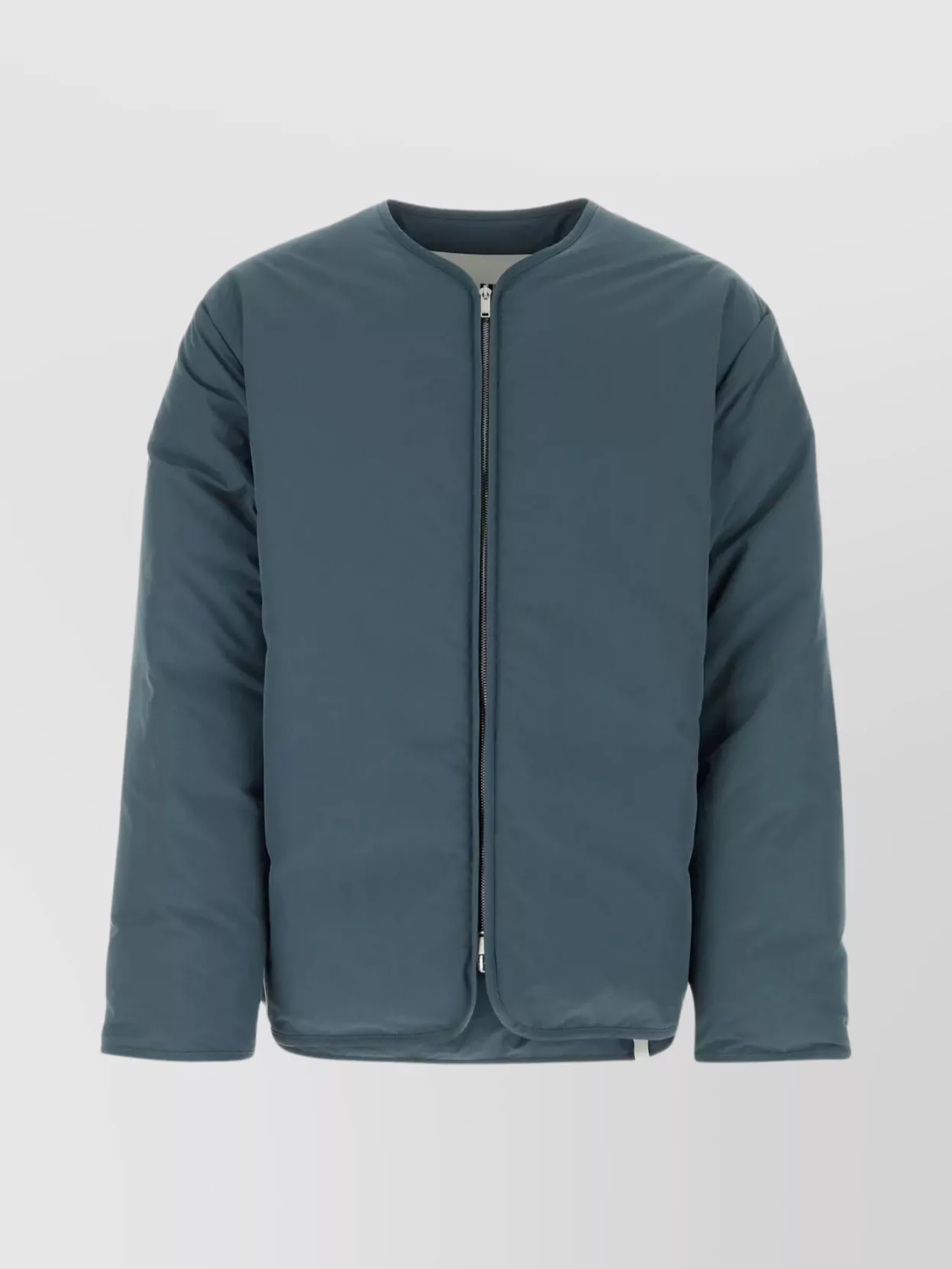 Shop Jil Sander Polyester Down Jacket With Drop Shoulders And Longer Back In Blue