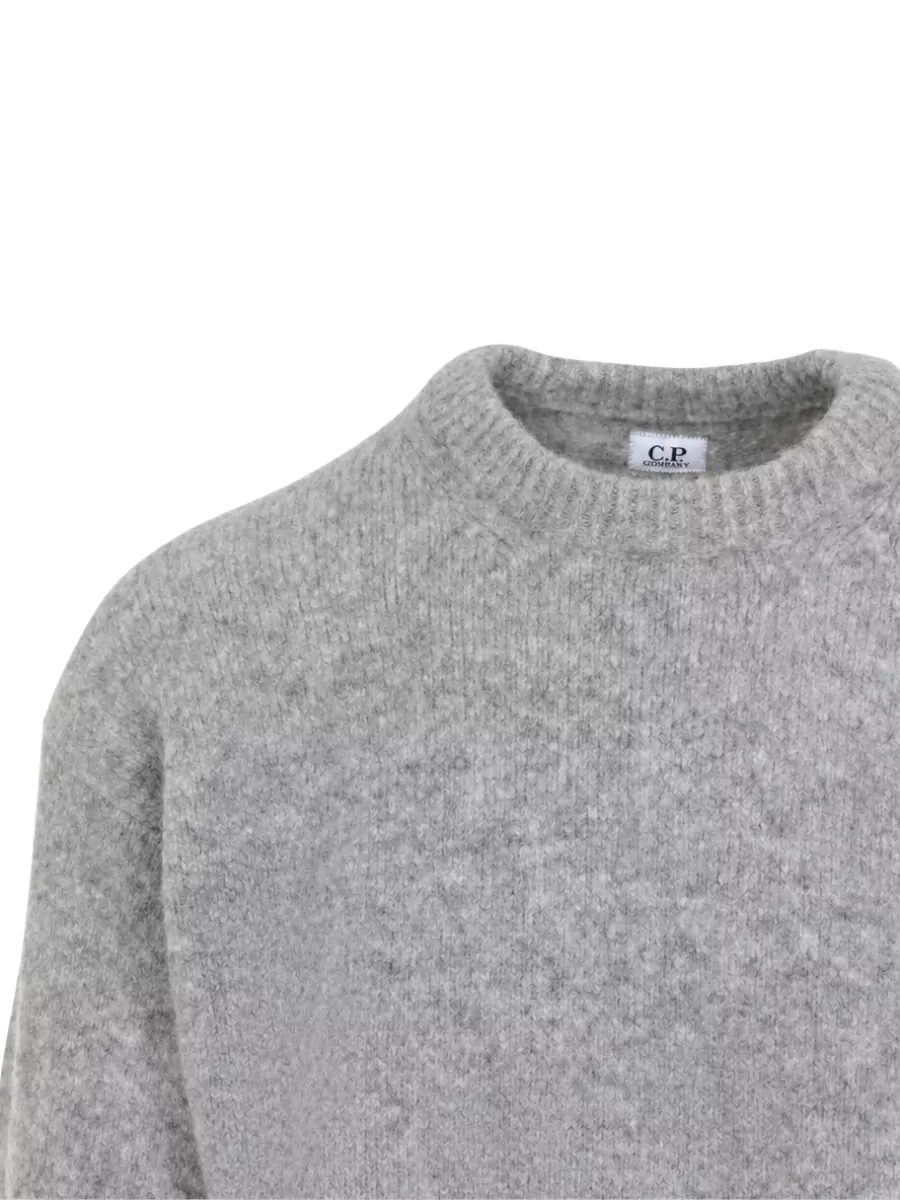 C.p. Company Wool Crew-Neck Ribbed Hem Sweater