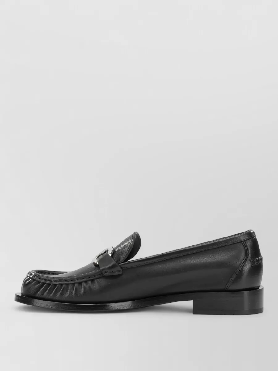 Ferragamo Leather Maryan Loafers