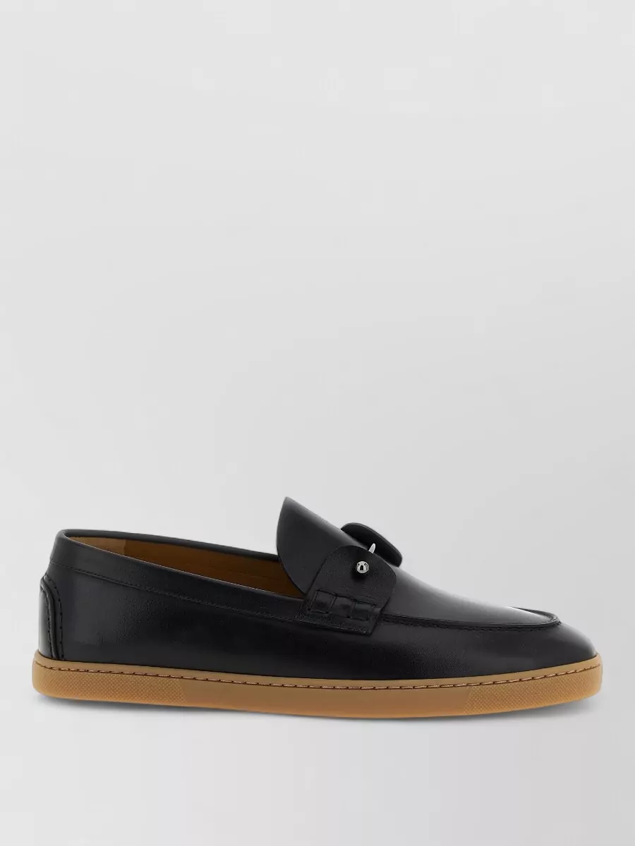 Christian Louboutin Chambeliboat Metal Hardware Loafer Rubber Sole