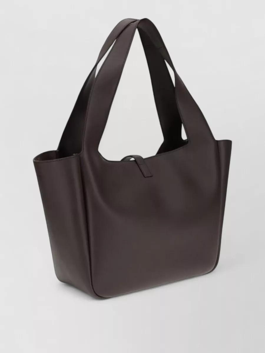 Saint Laurent Es Shopping Lamb Leather Tote Bag