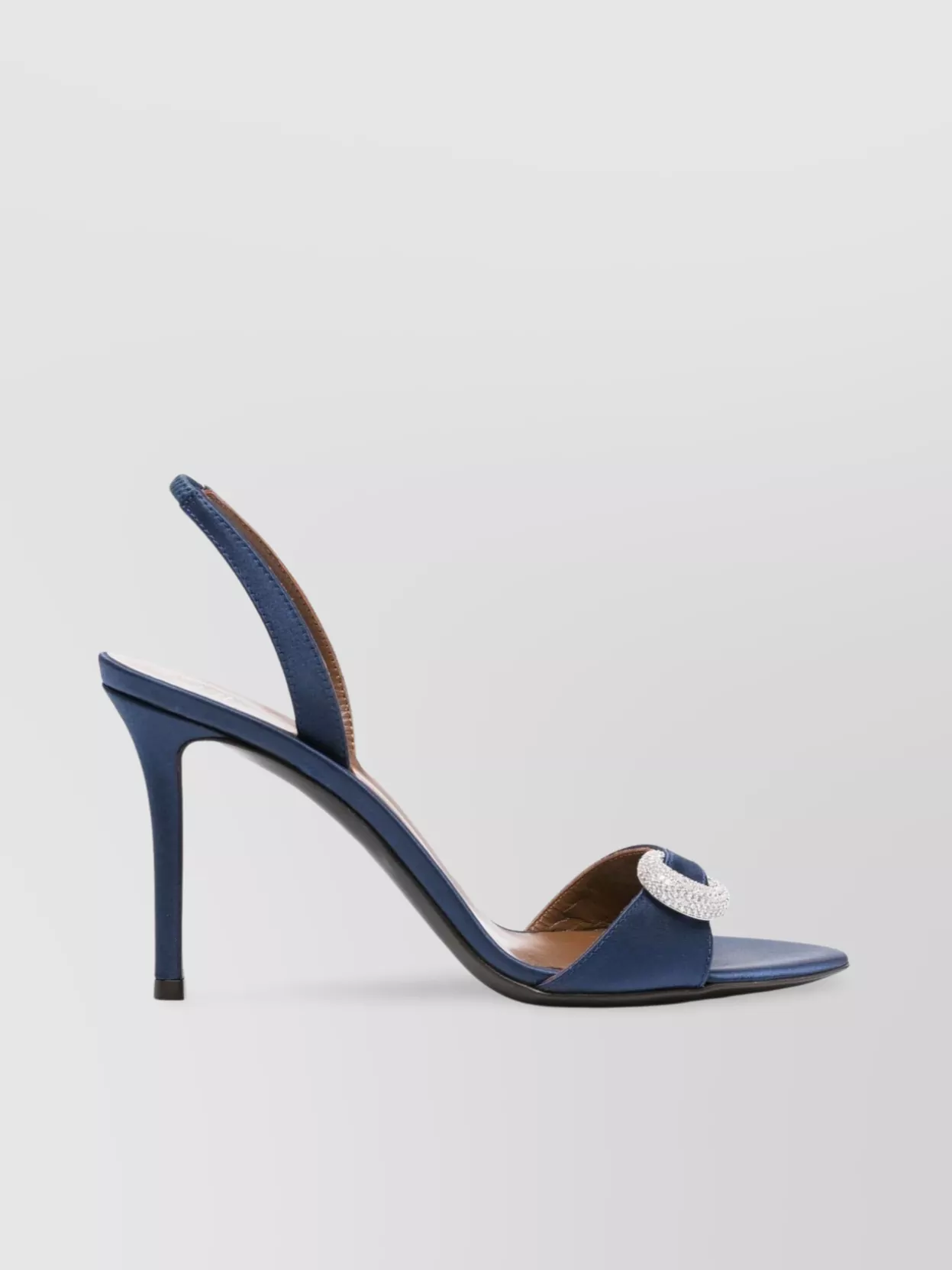 Giuseppe Zanotti Satin Heel Sandals Embellished Buckle
