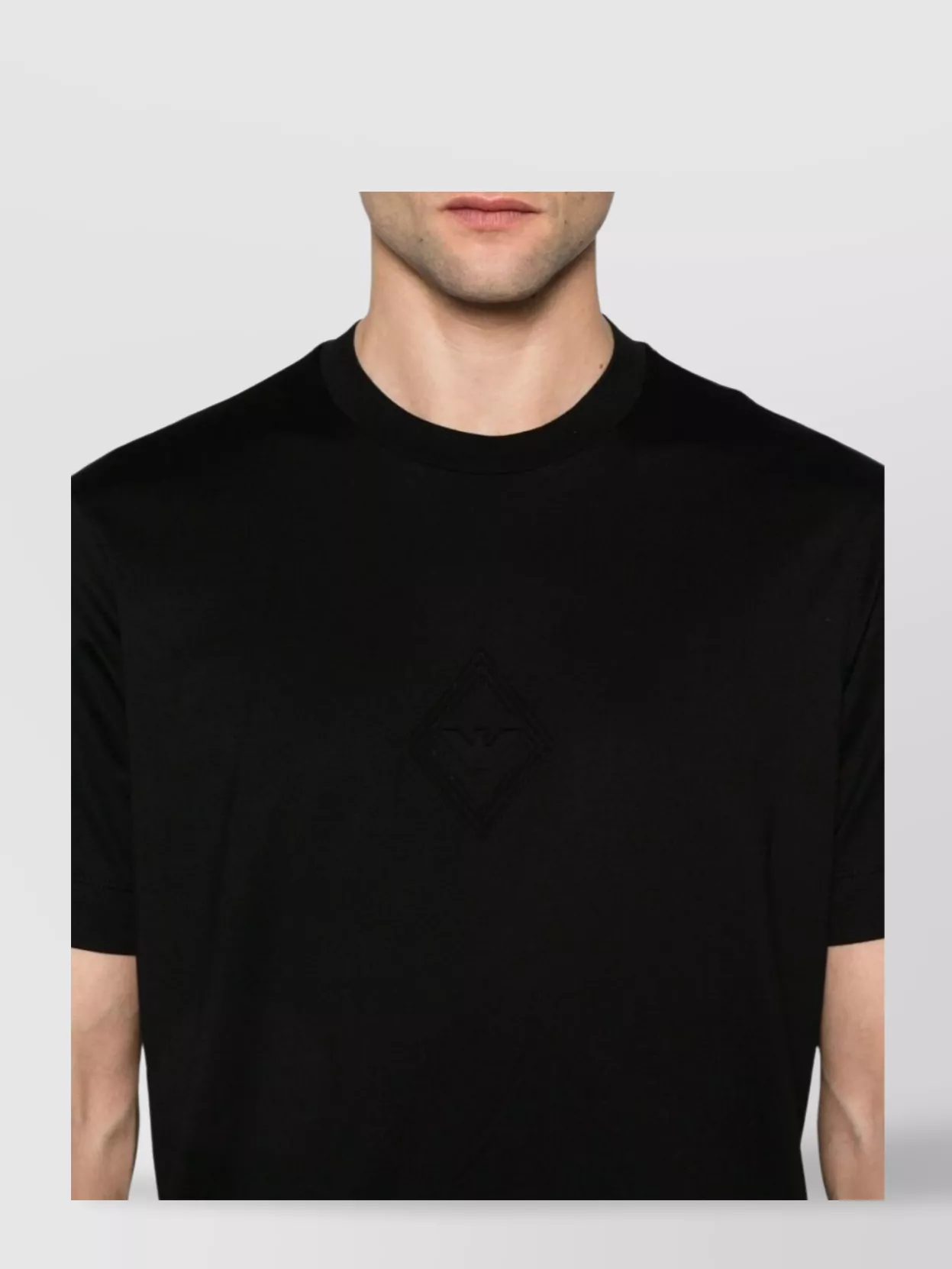 Emporio Armani Crew Neck Short Sleeves Straight Hem