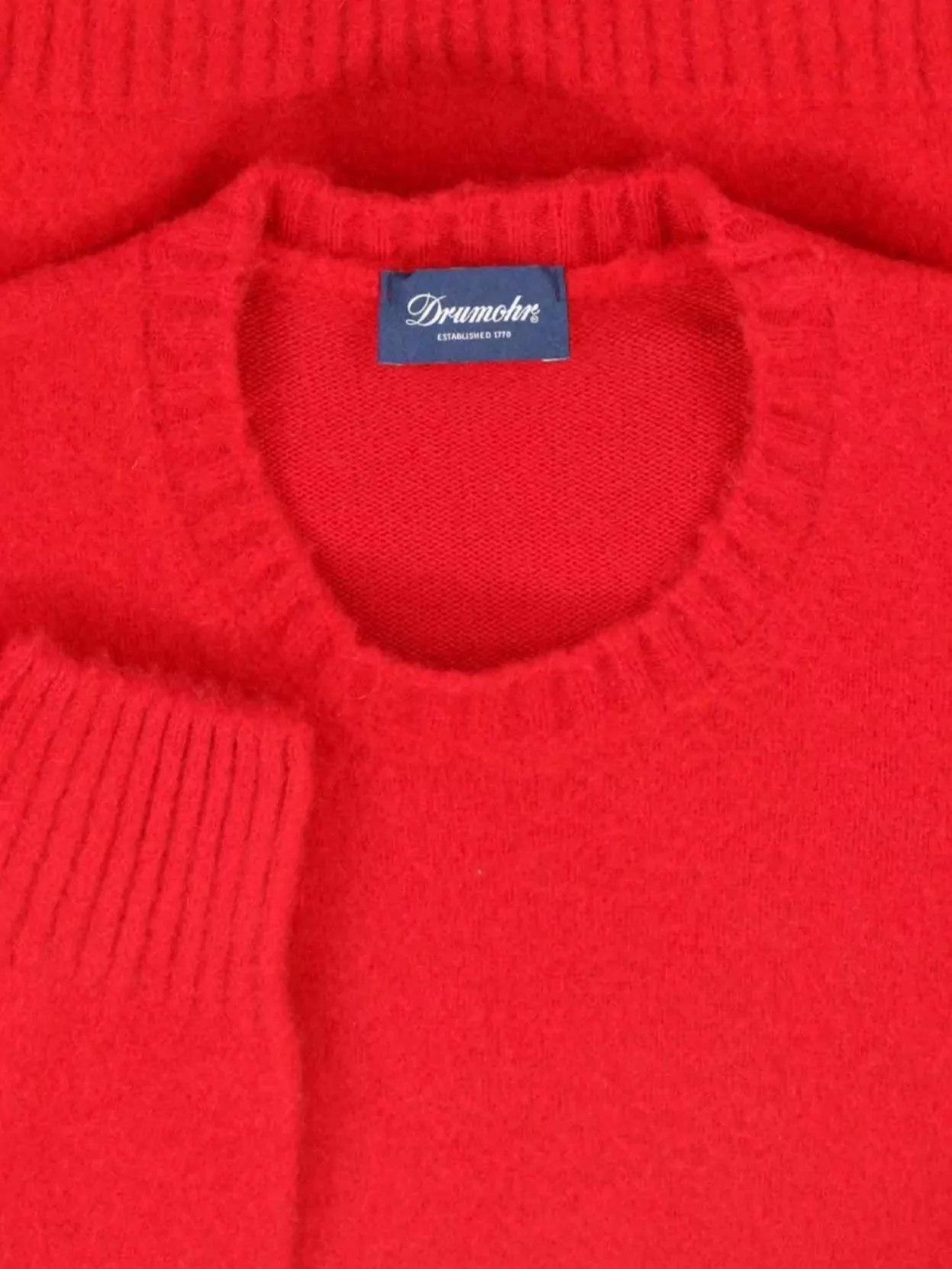 Drumohr Ribbed Crewneck Sweater Fitted Shape