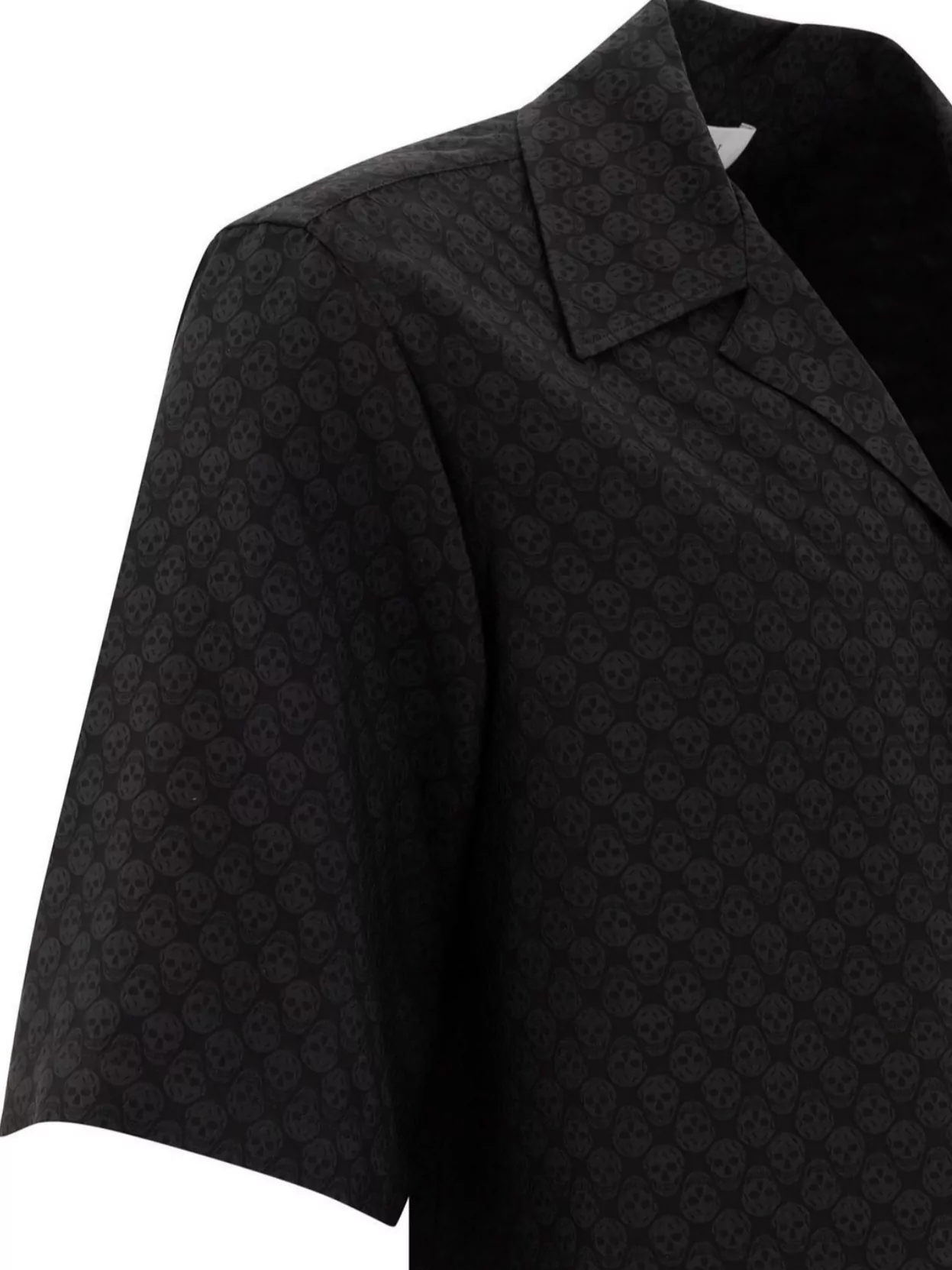 Alexander Mcqueen Patterned Shirt With Pocket And Short Sleeves
