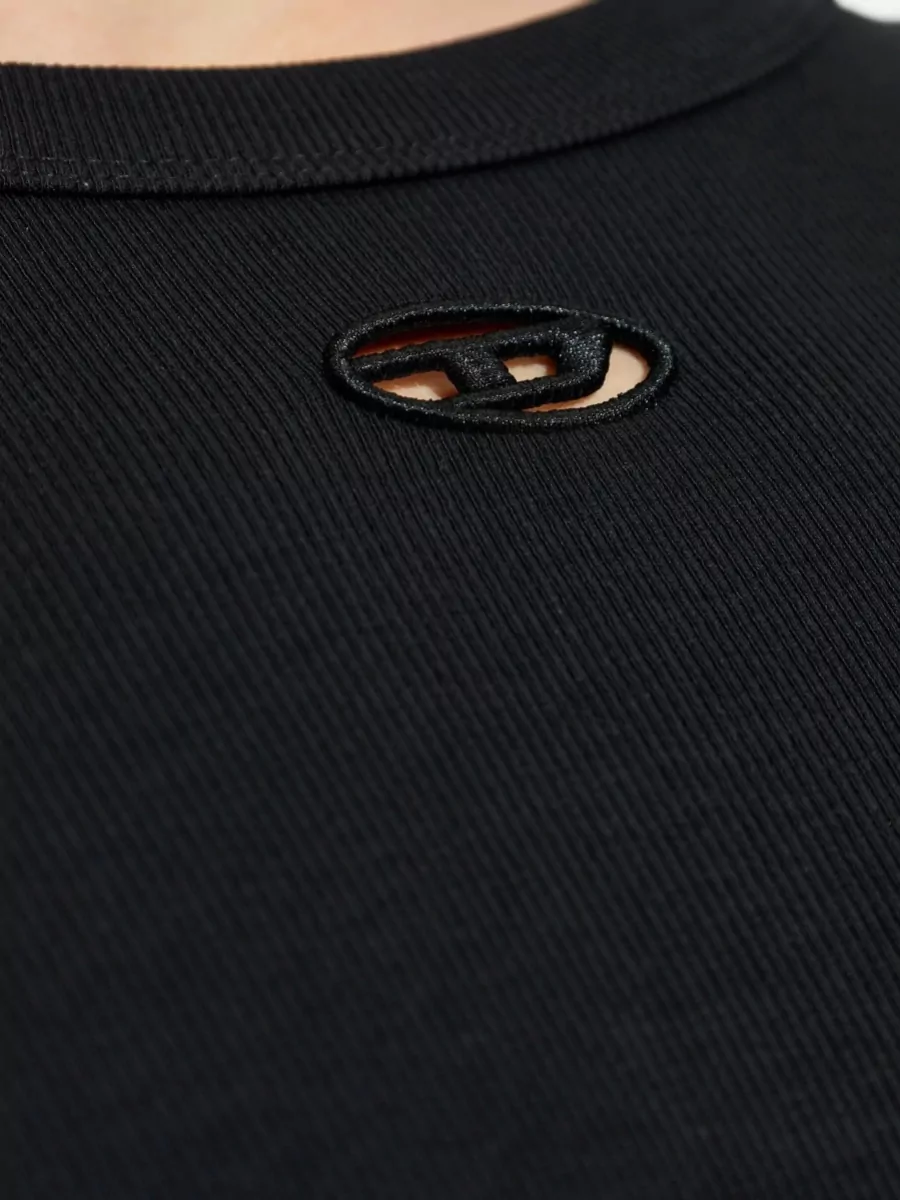 Diesel Ribbed Crew Neck Short Sleeve T Shirt