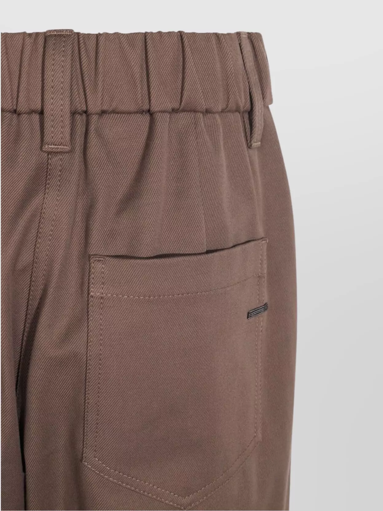 Brunello Cucinelli Relaxed Fit Trousers Elastic Waistband