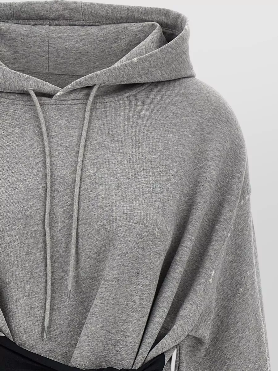 Mm6 Maison Margiela Cotton Hoodie Mini Dress