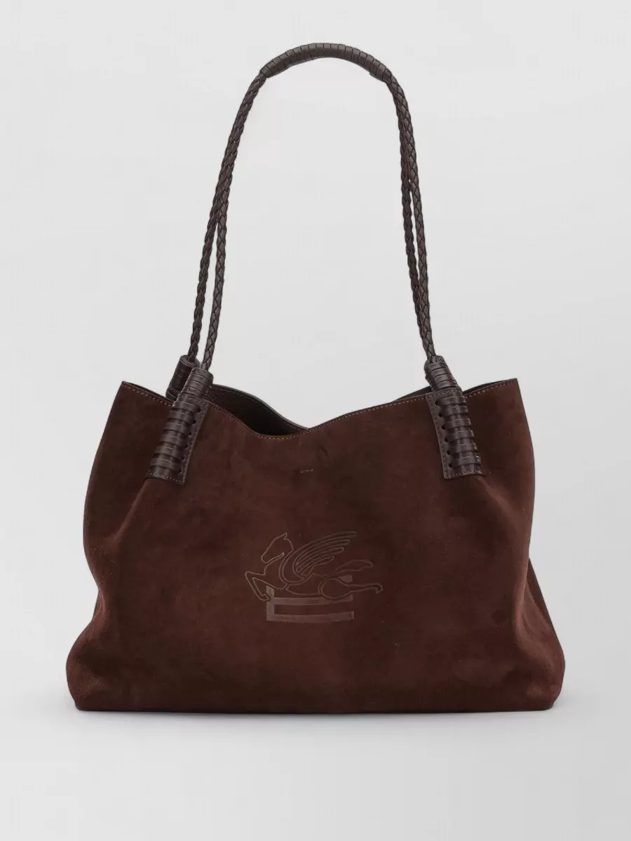 Etro medium suede leather bucket bag