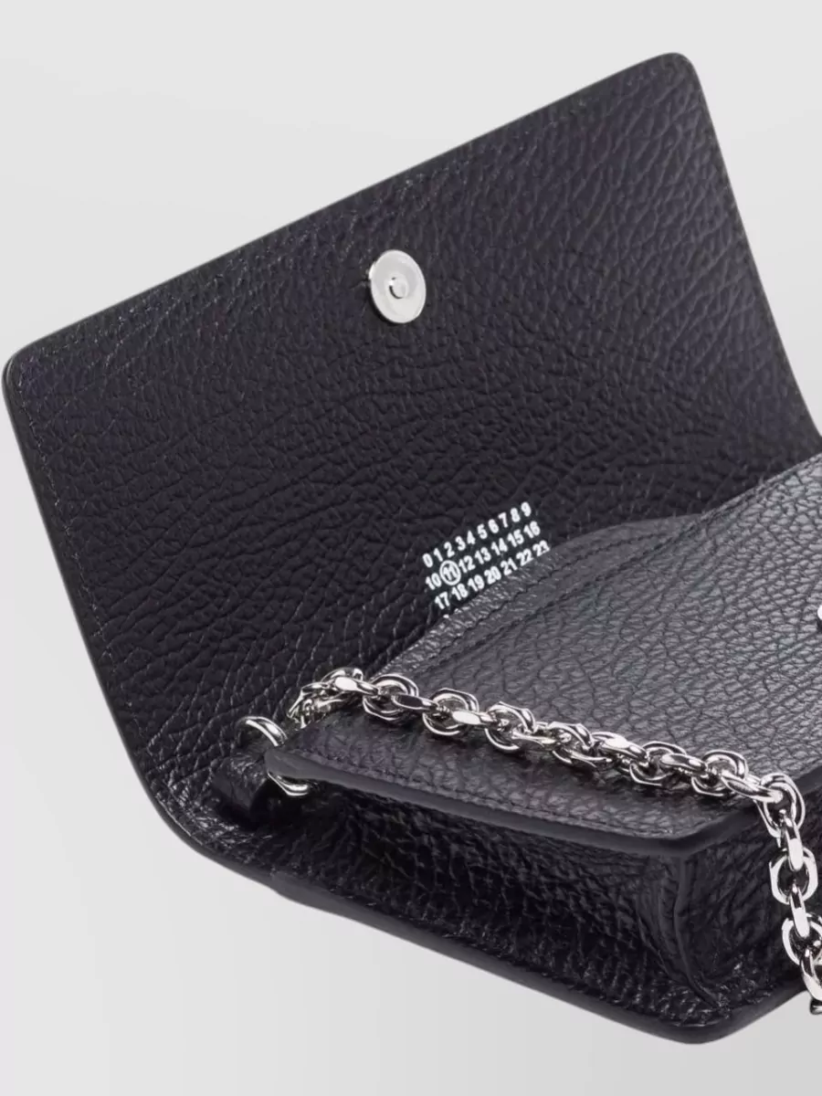 Maison Margiela Leather Wallet On Chain