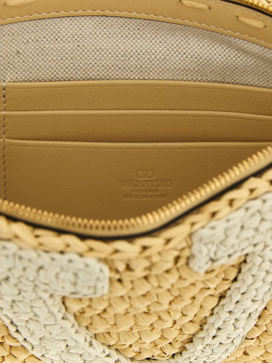 Valentino Garavani Vivasuperstar Crochet Woven Clutch Bag