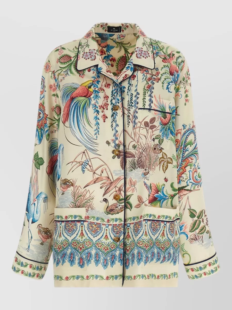 Etro printed twill shirt