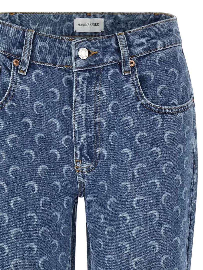Marine Serre All-Over Print Five-Pocket Trousers