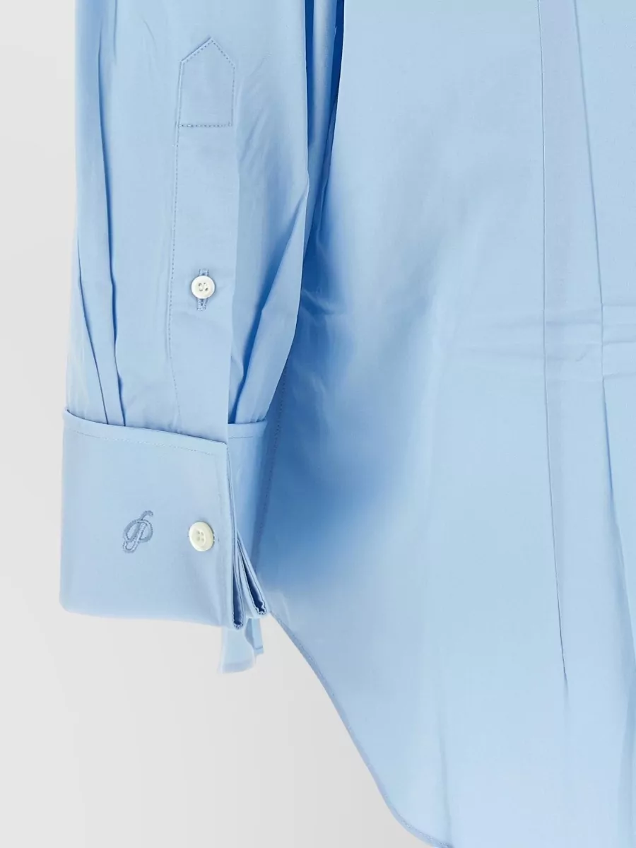 Prada Cotton Poplin Pleated Shirt