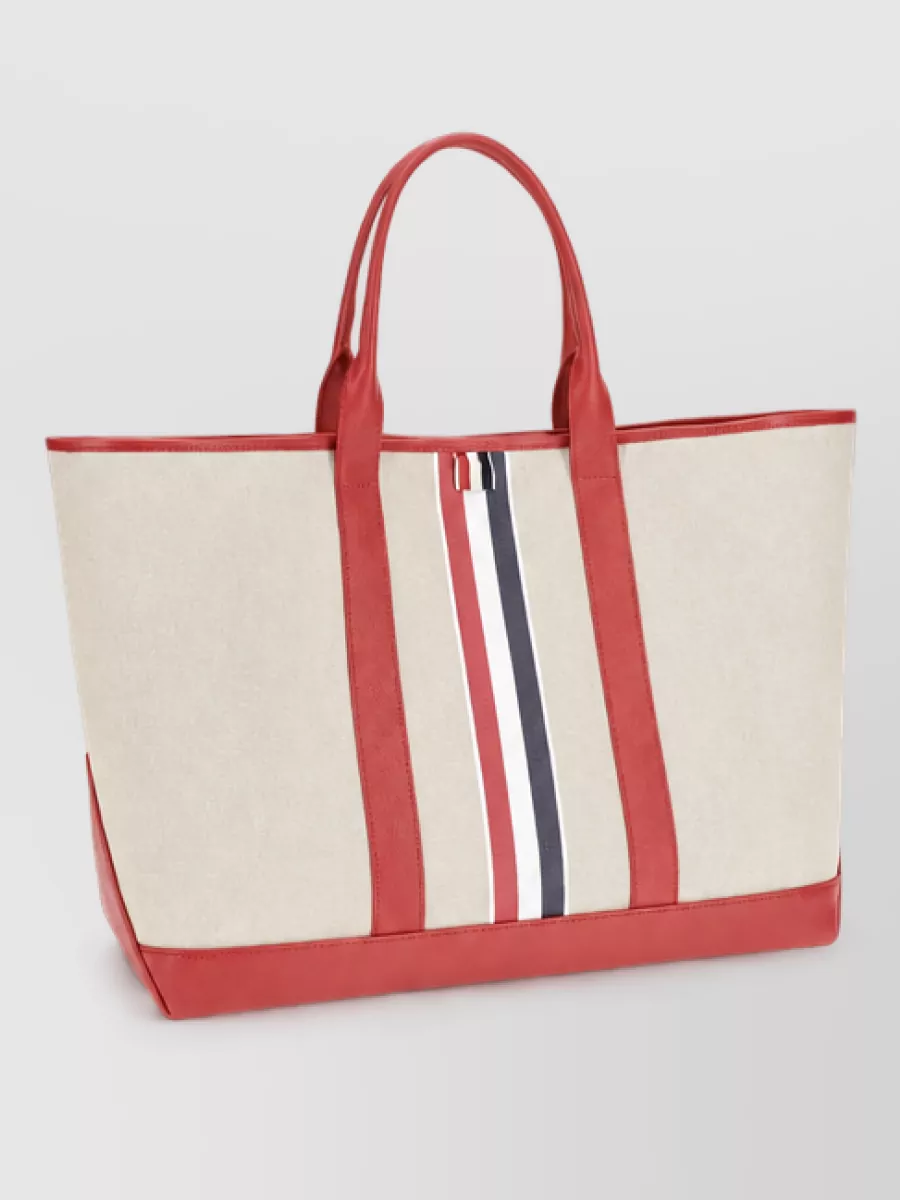 Thom Browne fabric tote bag
