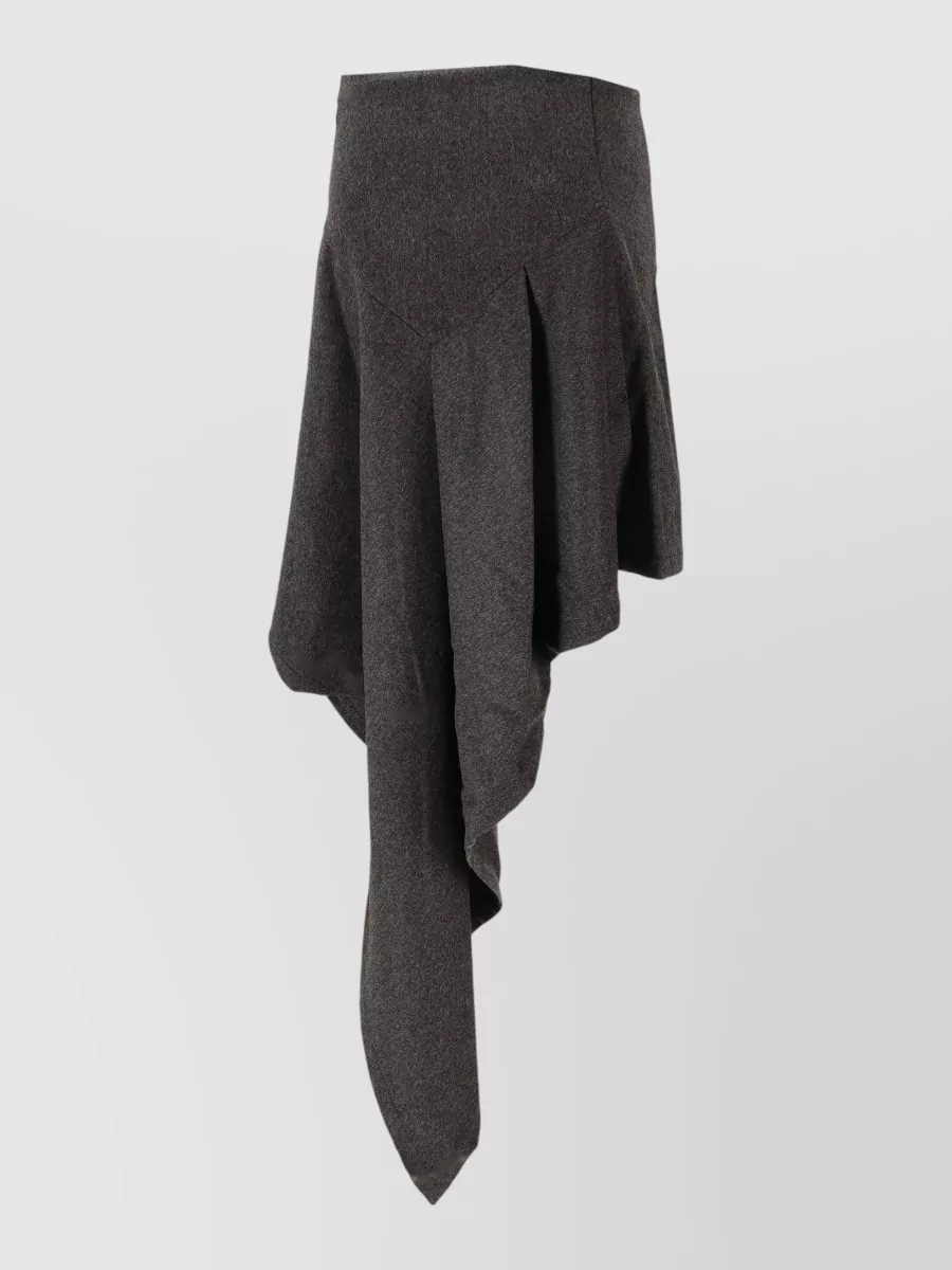 Niccolò Pasqualetti Wool Asymmetric Skirt