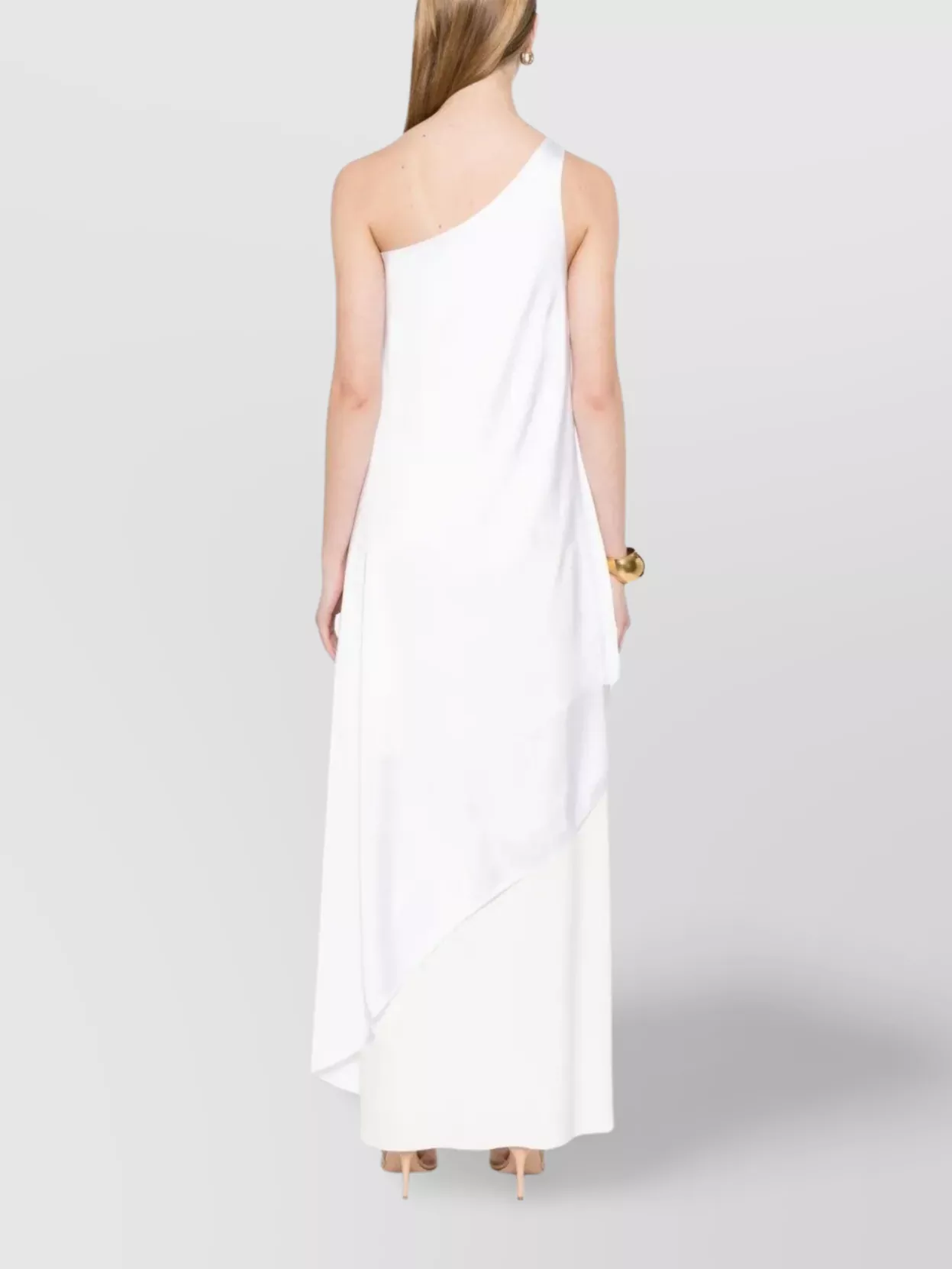 Norma Kamali One Shoulder Diagonal Tunic Dress