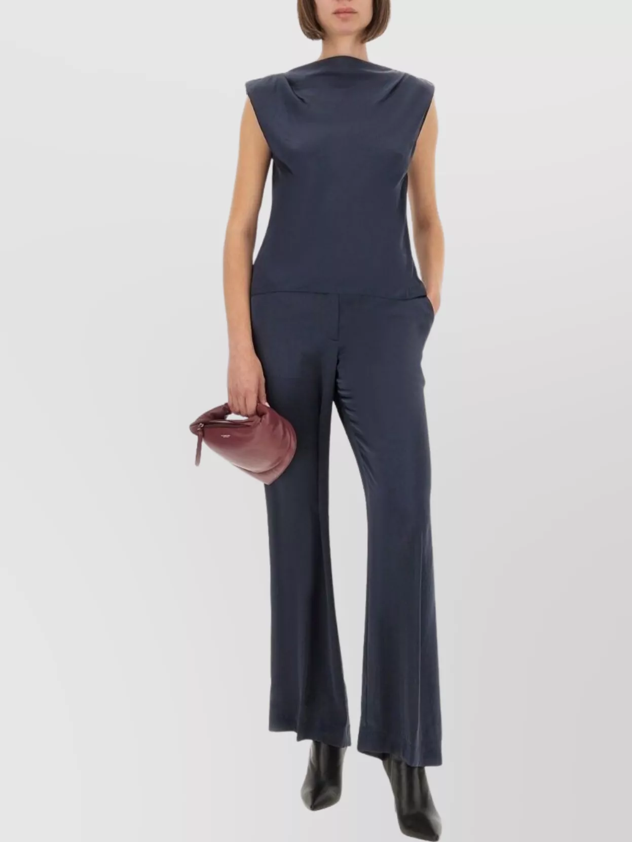 Theory Tailored Trousers With Belt Loops And Pockets