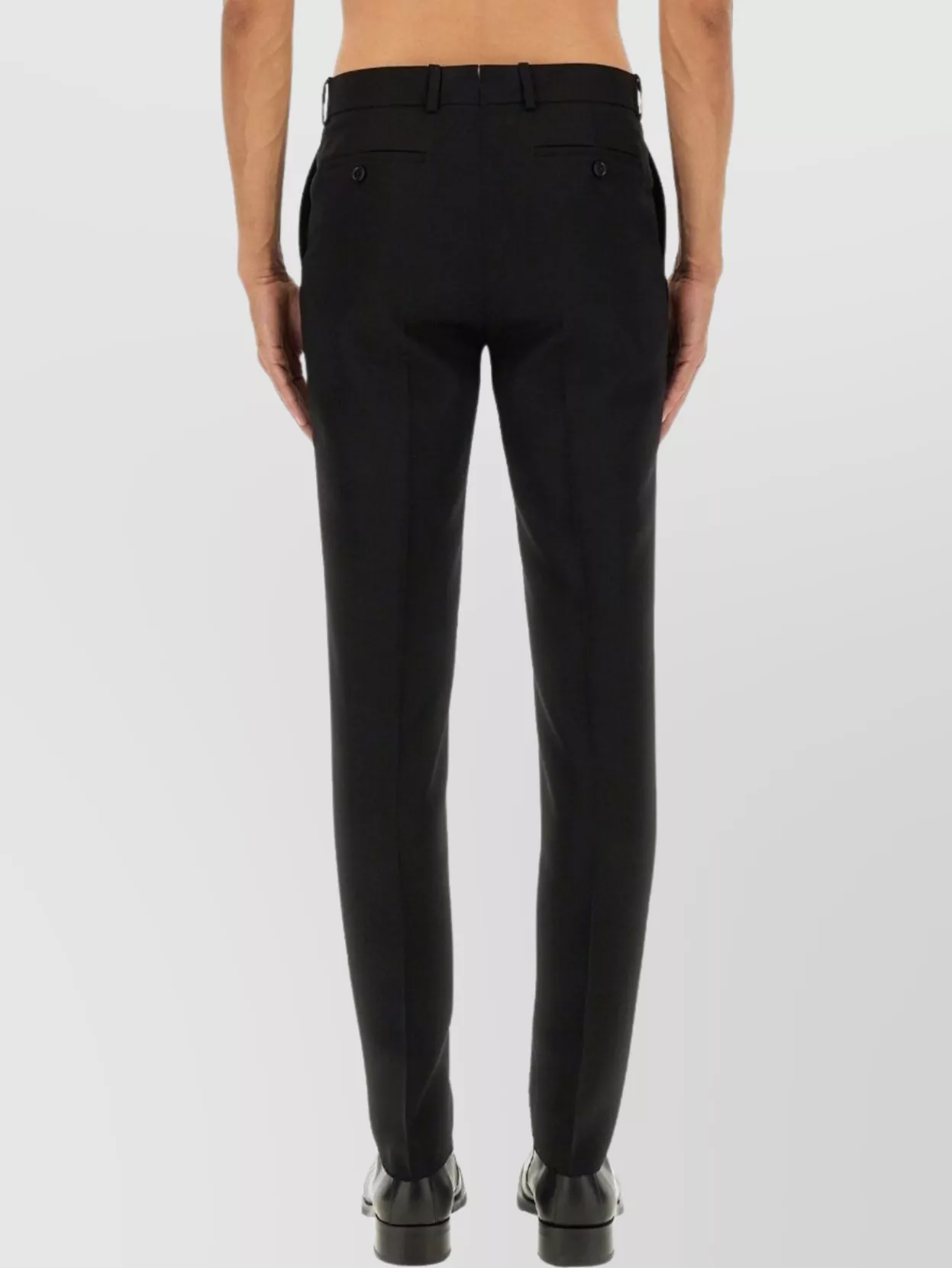 Alexander Mcqueen Tailored Slim Fit Trousers Pockets