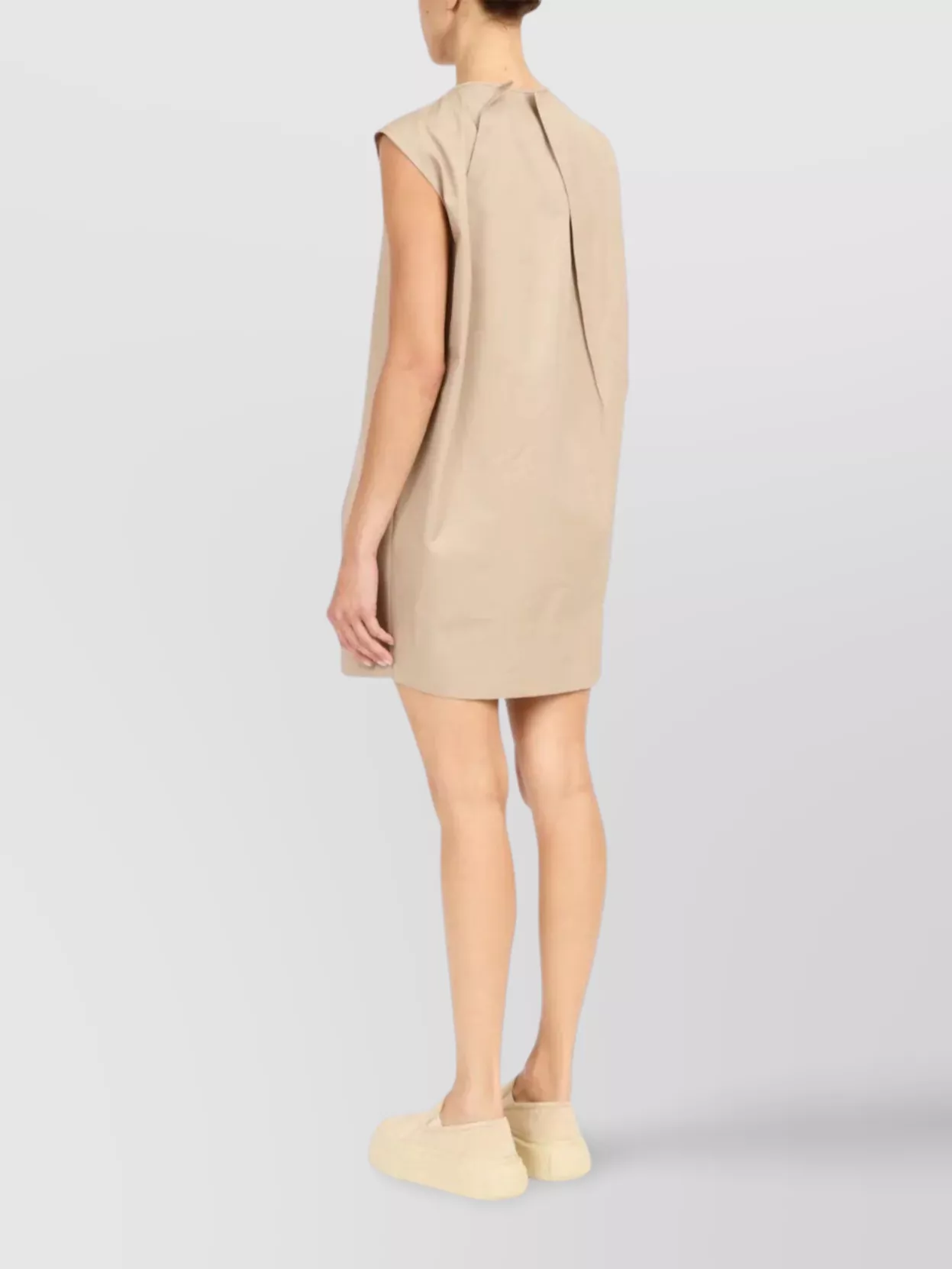 Mm6 Maison Margiela Dress With Cap Sleeves And Pleats