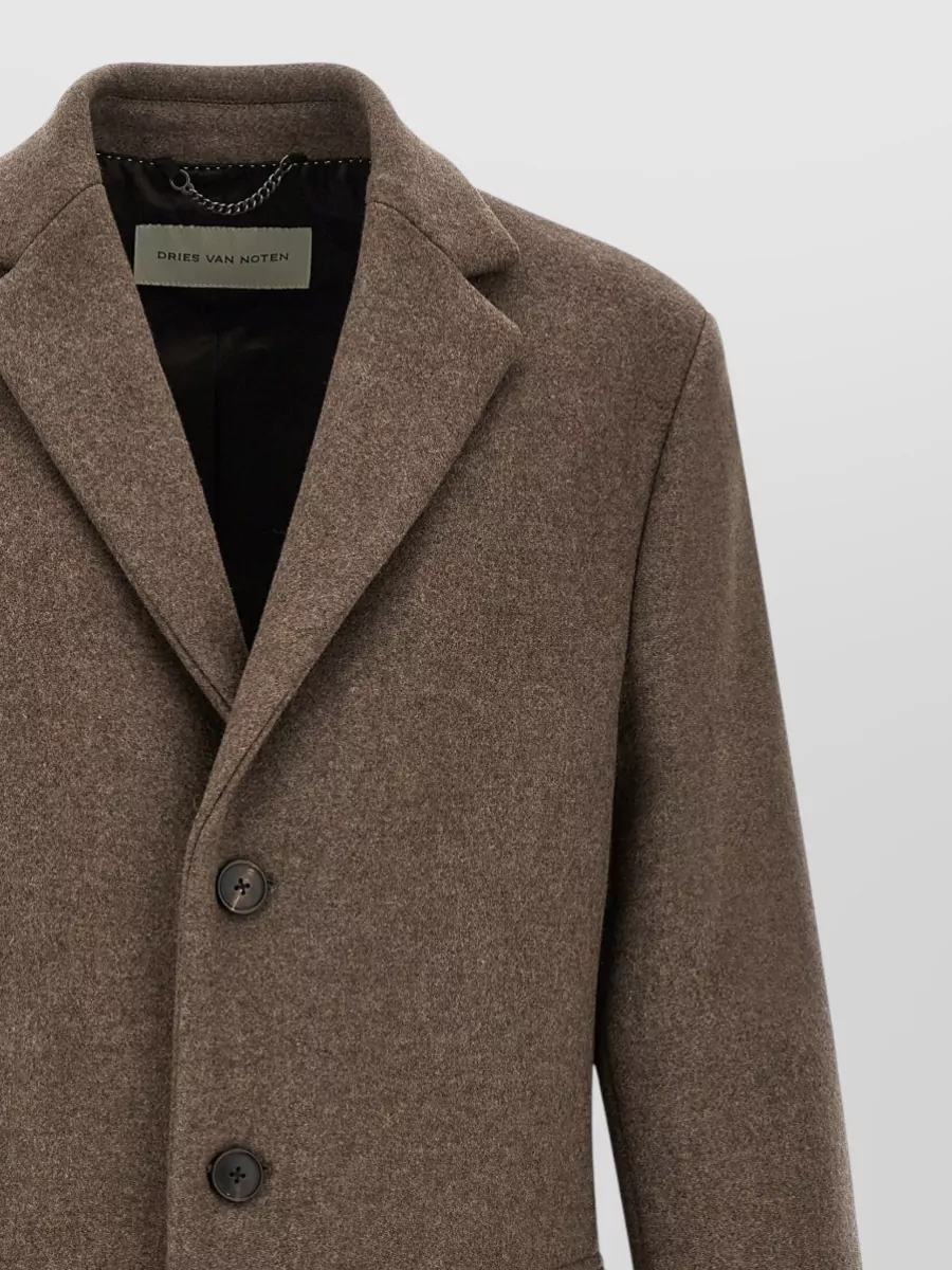 Dries Van Noten Wool Single-Breasted Coat