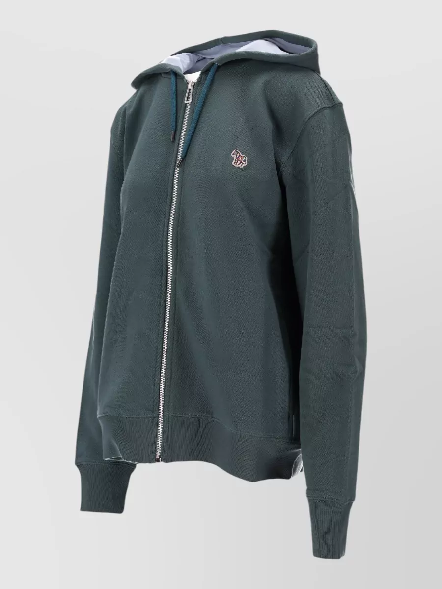 Paul Smith Mens Regular Fit Zebra Zip Hoodie