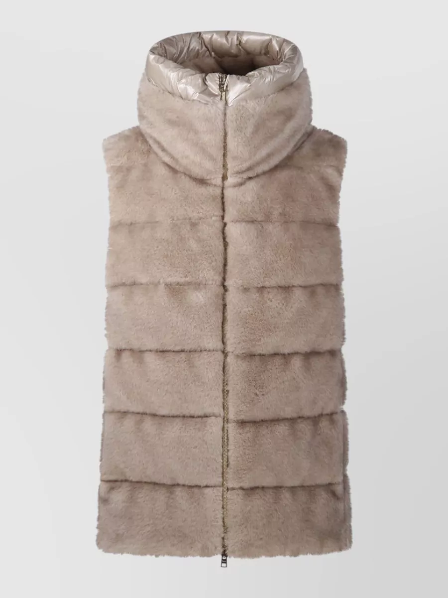 Herno faux fur waistcoat