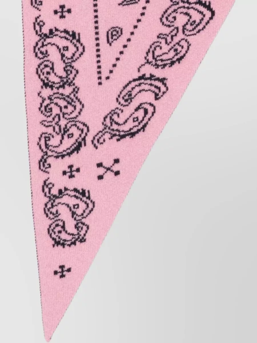 Guest In Residence Cashmere Paisley-Print Triangular Scarf