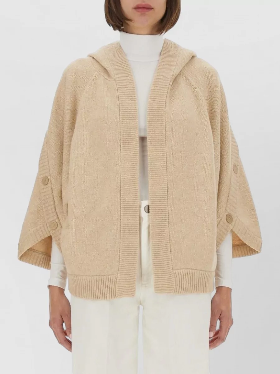 Max Mara Cashmere wool relaxed-fit poncho