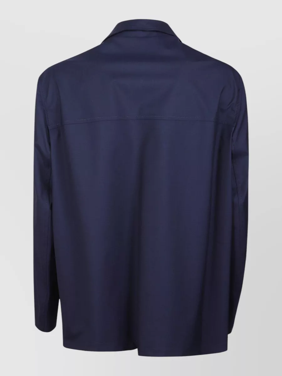 Brunello Cucinelli Technical Gabardine Field Jacket Adjustable Cuffs