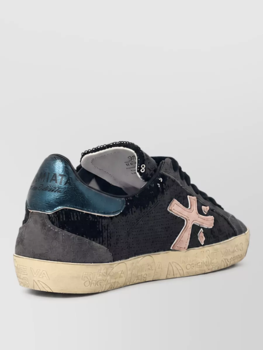 Premiata Leather low-top sneakers