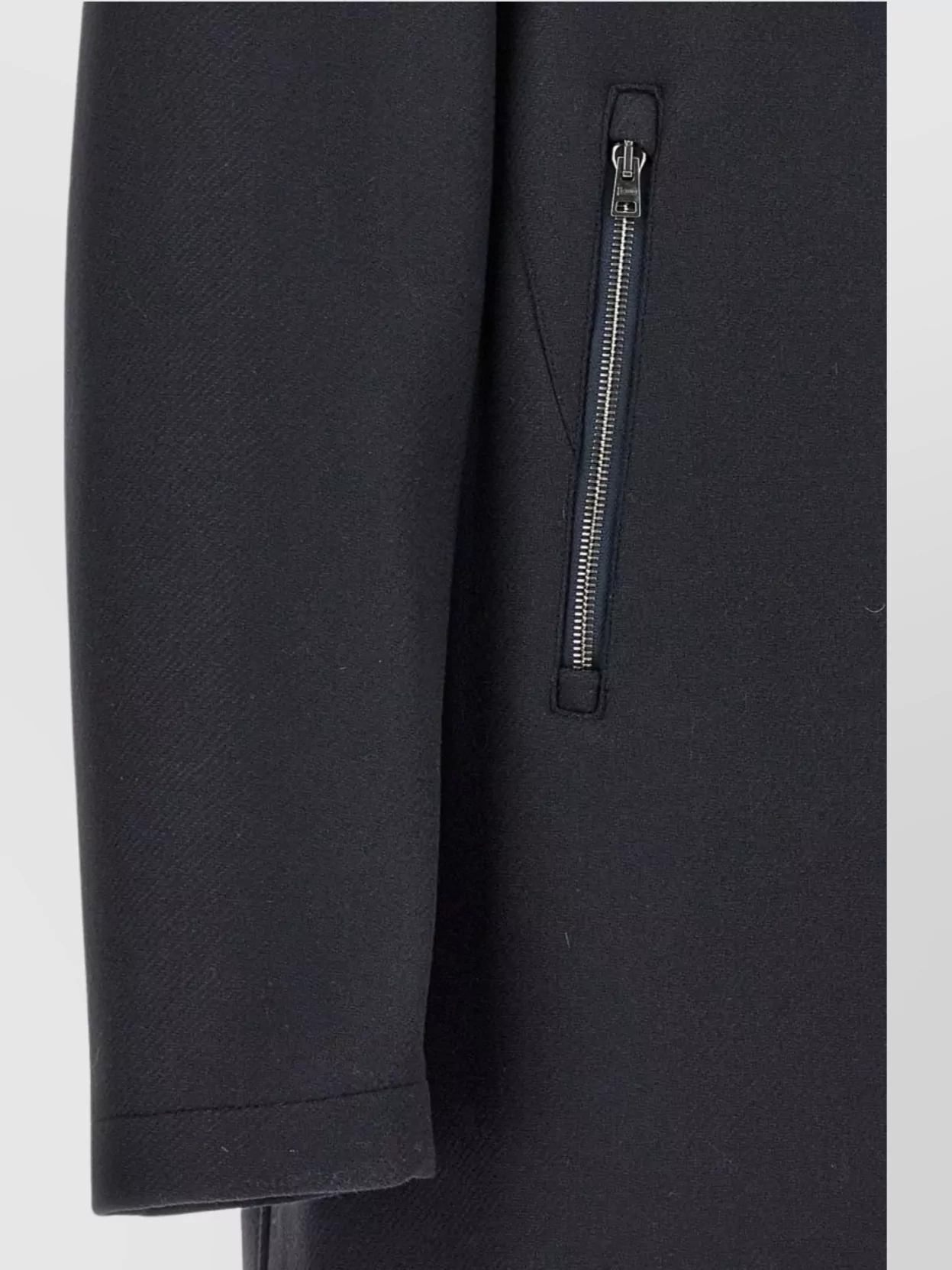 Herno Parka With Hood And Side Zipper Pockets