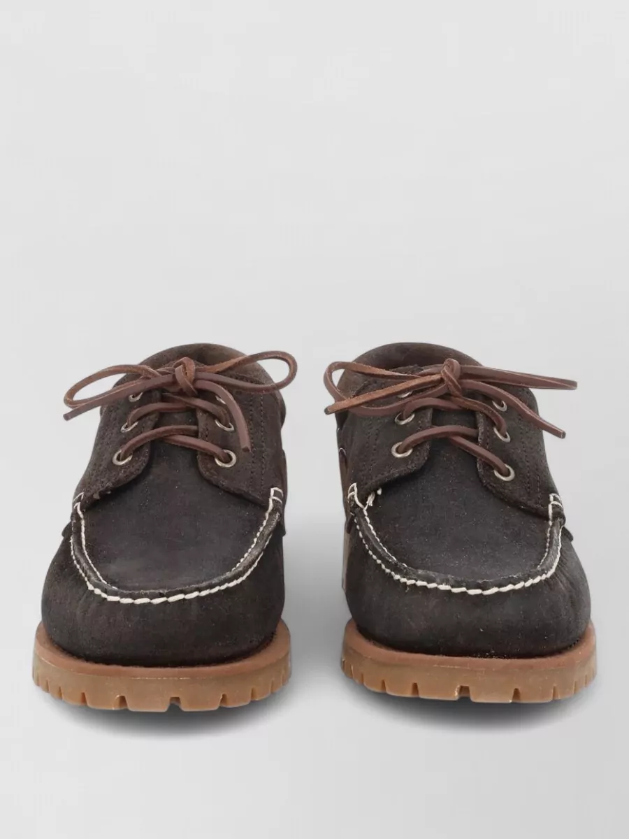 Sebago leather boat shoes