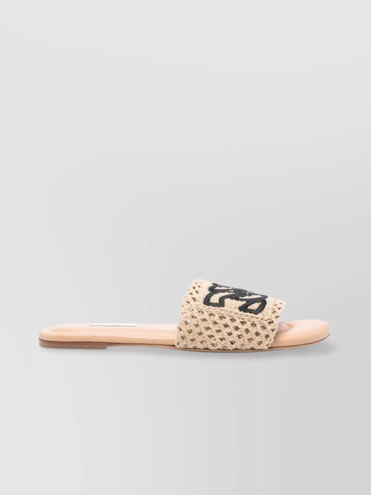 Casadei Segmented Sole Open Toe Flat Sandals