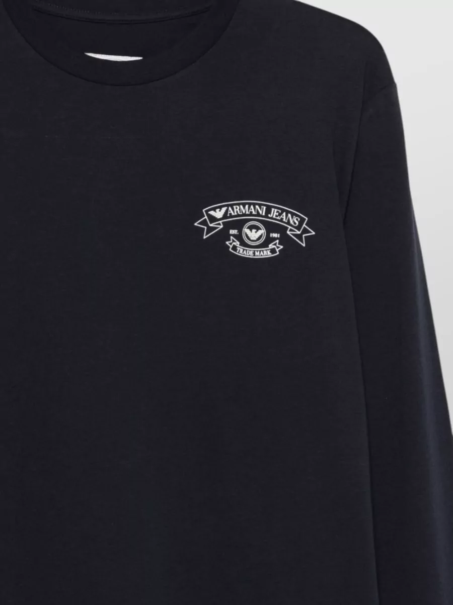 Emporio Armani Long-Sleeve Cotton T-Shirt