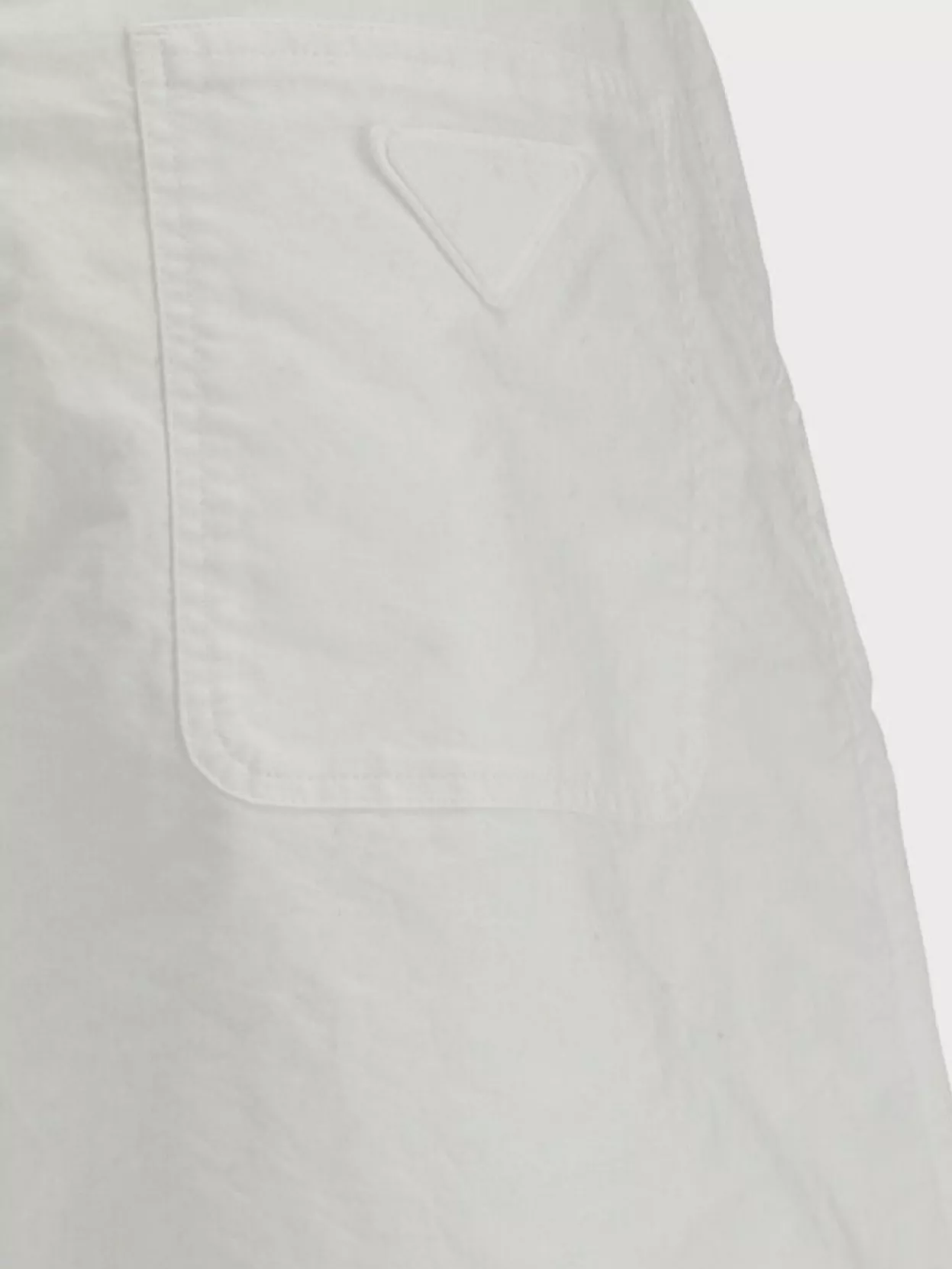 Prada Custom Fit Cotton Shorts With Back Pockets