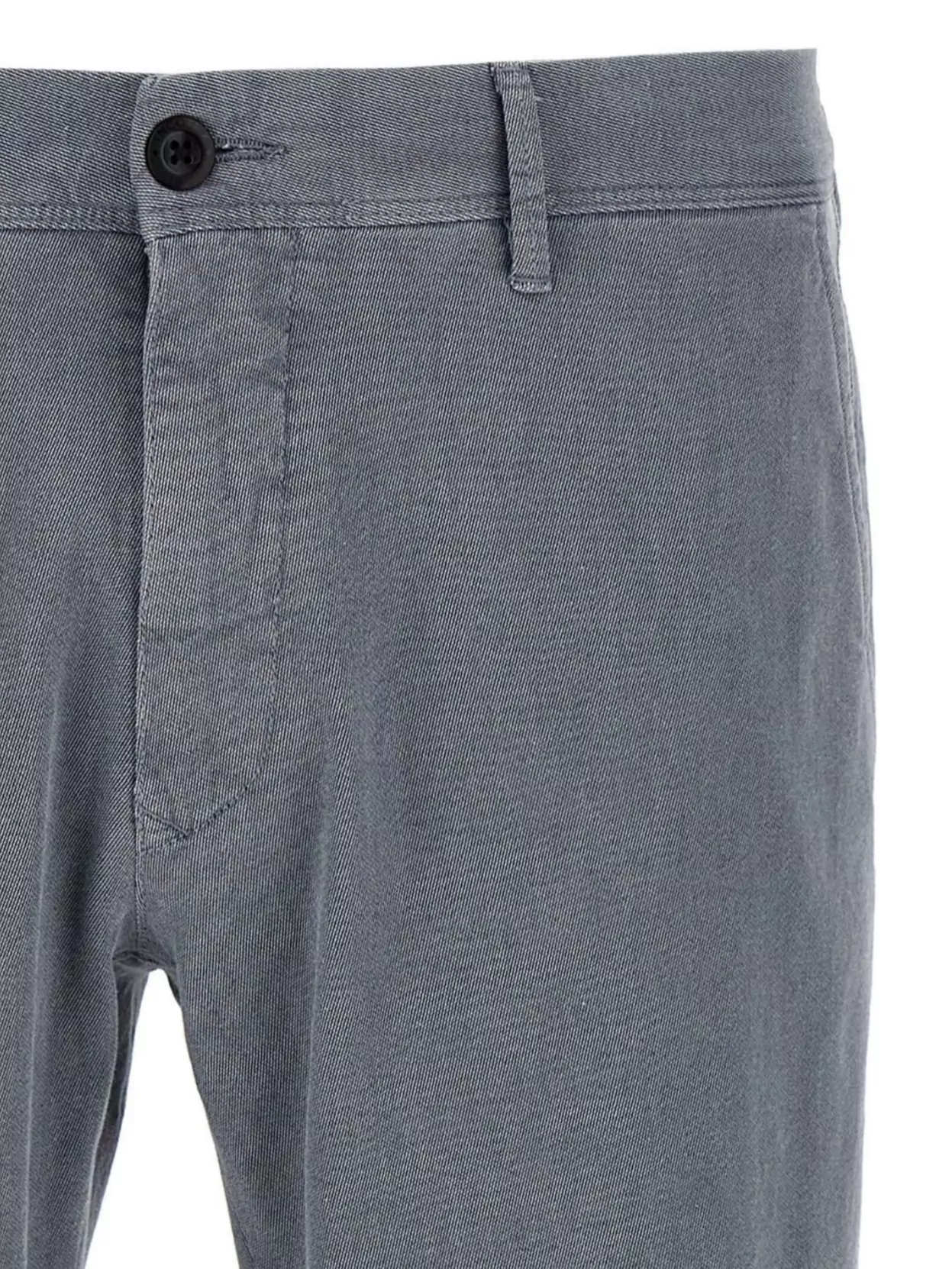 Incotex Cotton Twill Pants With Front And Back Pockets