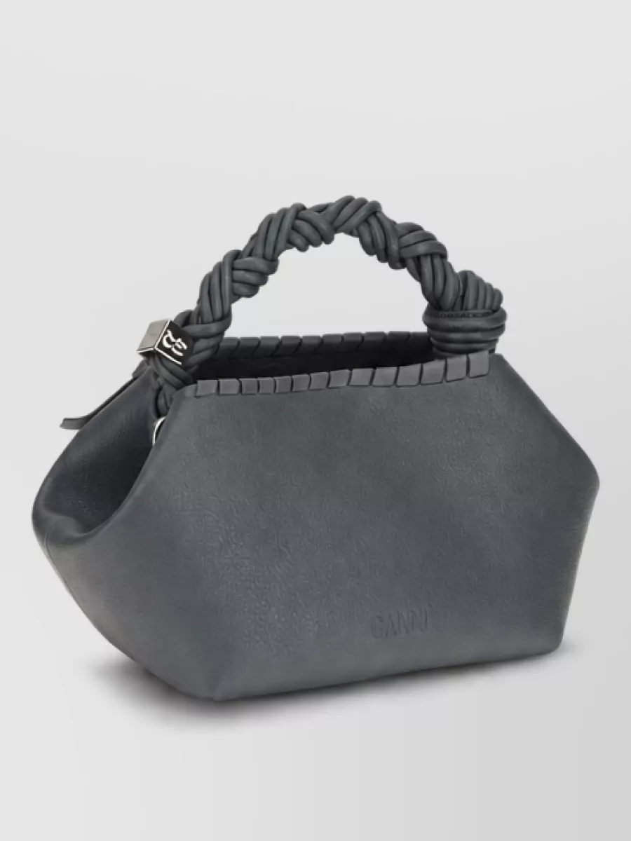 Ganni Bou Small Woven Clutch Bag