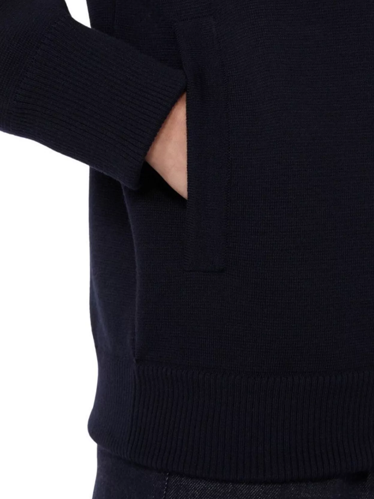 Max Mara Boxy Cardigan With Ribbed Collar And Pockets