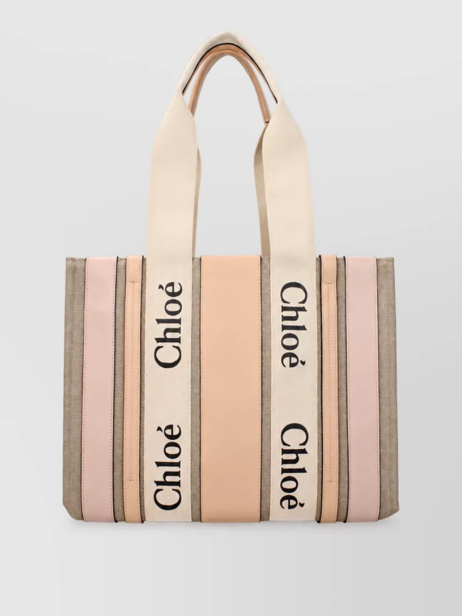 Chloé woody fabric tote bag