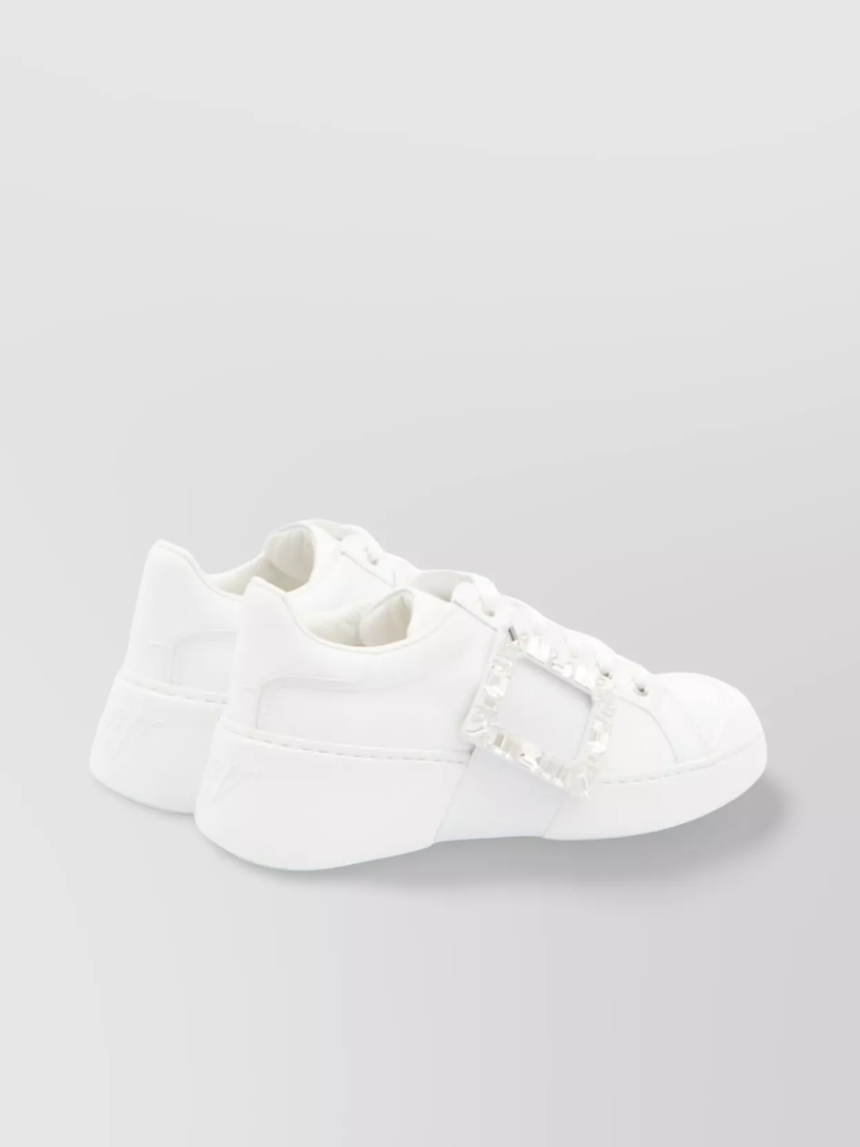 Roger Vivier Crystal Buckle Skate Sneakers