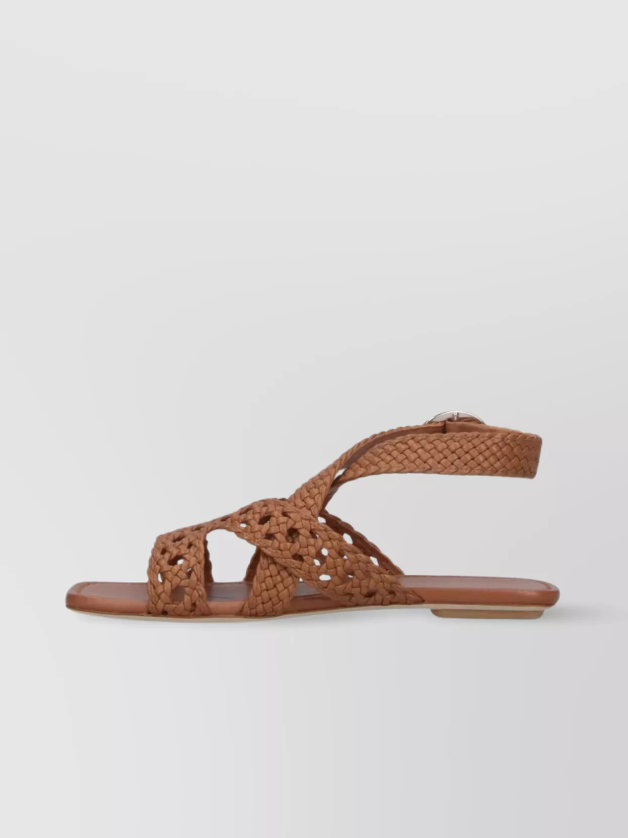 Stuart Weitzman Heel Sandals With Braided Straps And Open Toe