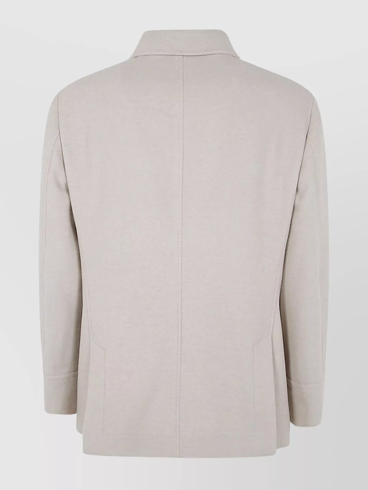 Brunello Cucinelli Coat With Double-breasted Design And Notched Lapels In White