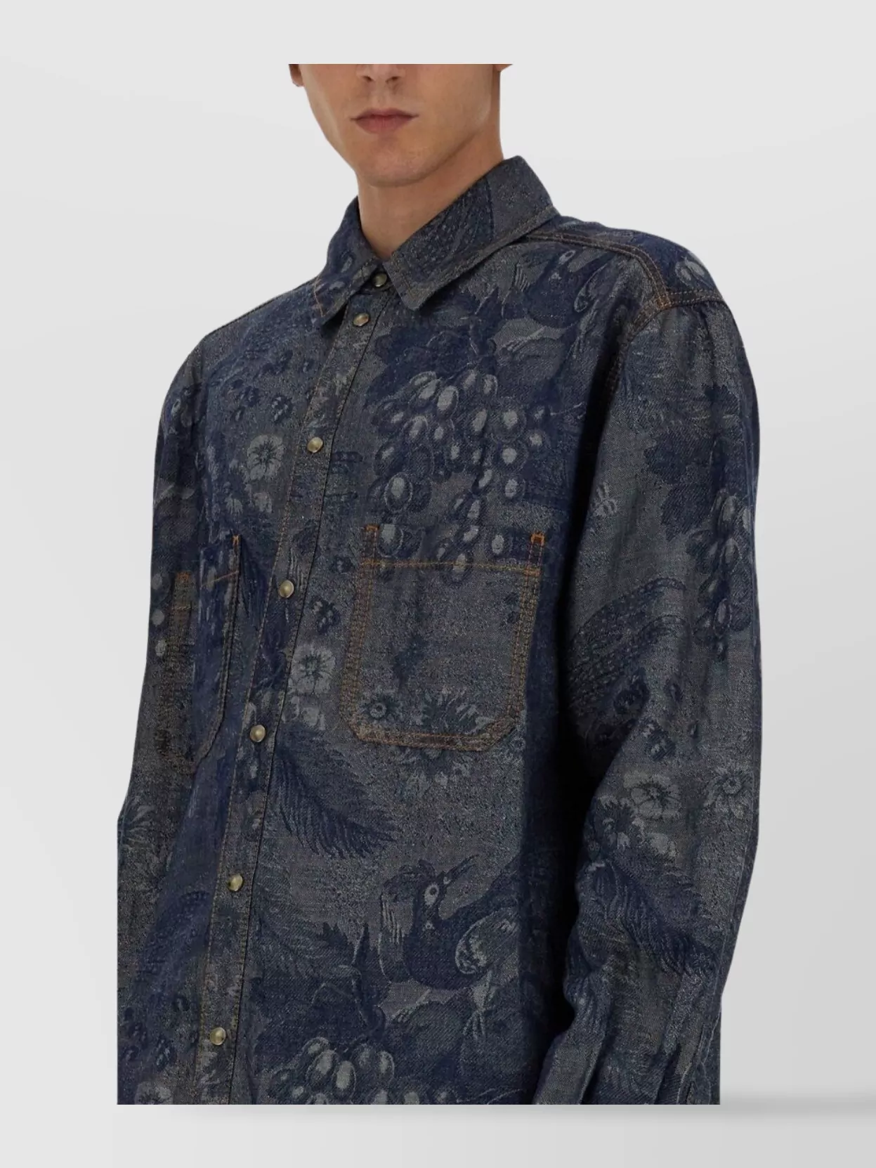 Etro Paisley Pattern Shirt With Chest Pocket